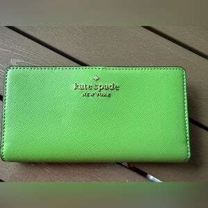 Kate Spade Turaco Green Bifold Wallet
